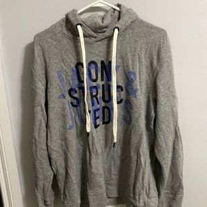 Xl jack and jones grey hoodie